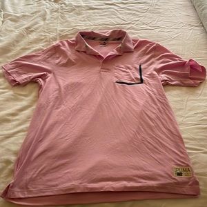 Pink Men’s Puma golf shirt